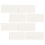 Charger l'image dans la visionneuse de galerie, Segment 3 in. x 6 in. Glossy Ceramic Subway Wall Tile