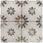 Load image into Gallery viewer, Merola Tile Kings Blume Nero Ceramic Floor and Wall Tile 0.37 inch Thick 17.63 inch Wide 10.95 sq ft/case Matte Textured Finish