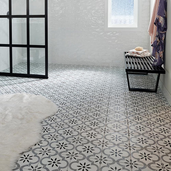MSI Stone ULC Azila Porcelain Tile 0.35 inch Thickness 8 inch Width 5.16 sq. ft. Coverage Matte Patterned Floor and Wall Tile
