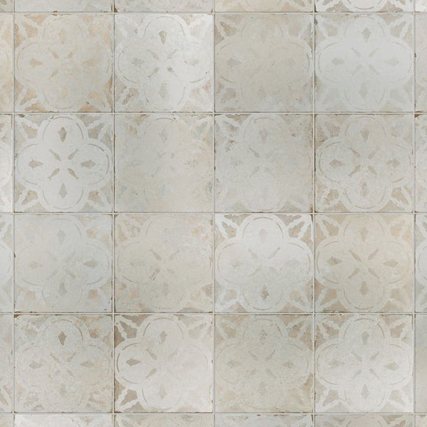Merola Tile Kings Aurora Encaustic Ceramic Floor & Wall Tile 0.39 inch Thick 17.63 inch Wide 10.95 sq. ft. per Case – Glazed Low Sheen Textured Finish