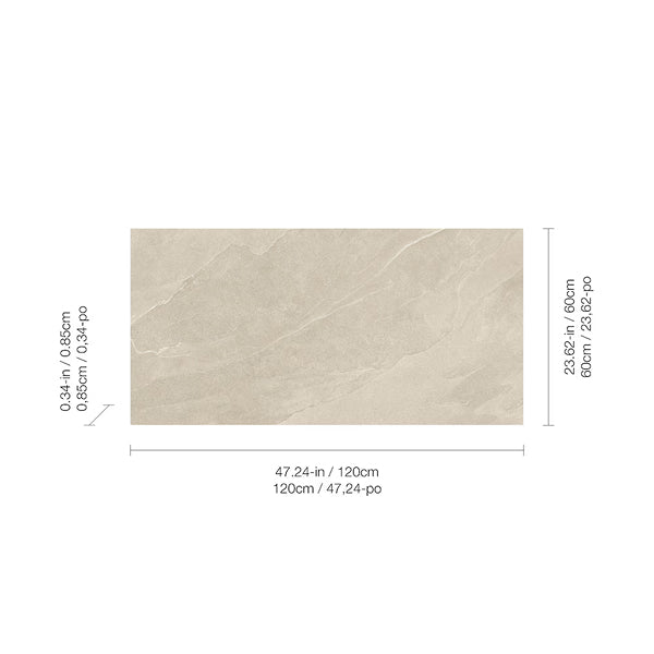 Anatolia Vermont Oasis Porcelain Tile 0.33 inch Thickness 24 inch Width 15.5 sq. ft. Coverage Matte Rectified Stone Look