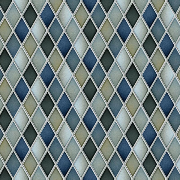 Merola Tile Milano Decor Daman Azul 7-7/8 inch x 7-7/8 inch Ceramic Wall Tile – 11.29 sq. ft. per Case, Mixed Textured Finish