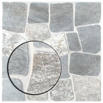 Load image into Gallery viewer, Merola Tile Laja Gris 17.75 inch x 17.75 inch Ceramic Floor and Wall Tile 24.42 sq. ft./case – Stone Look Textured High Sheen Finish