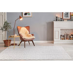 Charger l&#39;image dans la visionneuse de galerie, Tapis d&#39;intérieur StyleWell Soft Checkers gris 1,5 m x 2,1 m
