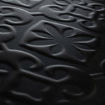 Load image into Gallery viewer, Merola Tile Triplex Valverde Black 7-3/4 in. x 7-3/4 in. Ceramic Wall Tile (11.11 sq. ft./Case)

