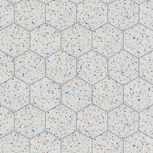 Merola Tile Venice Hex Colors Light 8.63 in. x 9.88 in. Porcelain Floor & Wall Tile (11.5 sq. ft./Case)