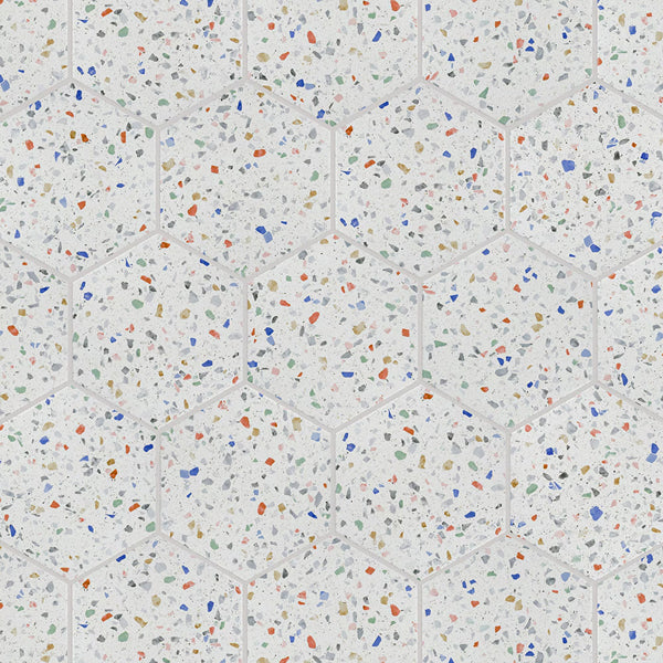 Merola Tile Venice Hex Colors Light 8.63 in. x 9.88 in. Porcelain Floor & Wall Tile (11.5 sq. ft./Case)
