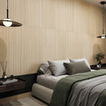 Load image into Gallery viewer, MSI Urban Ridge Blonde 16 in. x 48 in. Matte Fluted Ceramic Wall Tile – Wood Look (15.51 sq. ft./Case)

