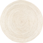 Charger l&#39;image dans la visionneuse de galerie, Tapis d&#39;intérieur rond en jute tissé à la main nuLOOM Rigo blanc cassé, 1,8 m
