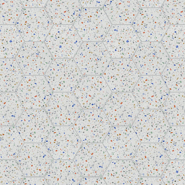 Merola Tile Venice Hex Colors Light 8.63 in. x 9.88 in. Porcelain Floor & Wall Tile (11.5 sq. ft./Case)