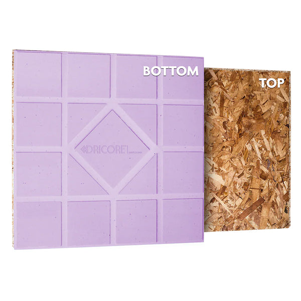 Panneau de sous-plancher isolé Dricore R+ 23,25 po x 23,25 po