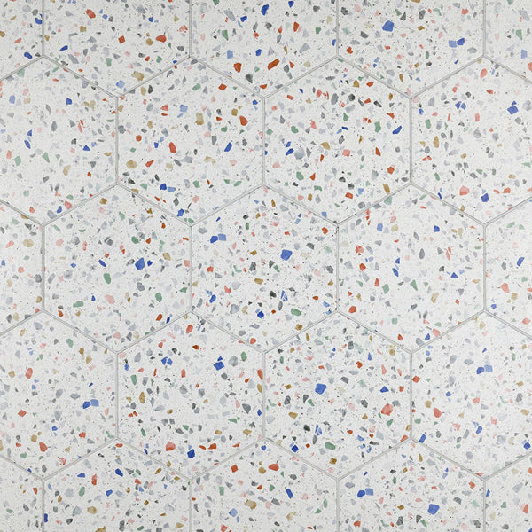 Merola Tile Venice Hex Colors Light 8.63 in. x 9.88 in. Porcelain Floor & Wall Tile (11.5 sq. ft./Case)