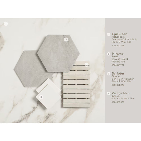 Marazzi EpicClean Hollendale Diamond 24 in. x 24 in. Glazed Porcelain Floor & Wall Tile