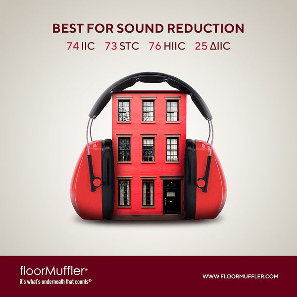 floorMuffler 100 sq. ft Rolls 48 in. W x 25 ft. L x 2 mm Underlayment for Laminate, Solid Hardwood, and Engineered Hardwood