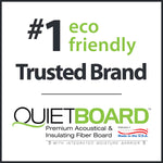 Load image into Gallery viewer, QUIETBOARD 90 sq. ft. 2 ft x 3 ft x 6 mm Sound Control Recycled Fiber Underlayment Sheets
