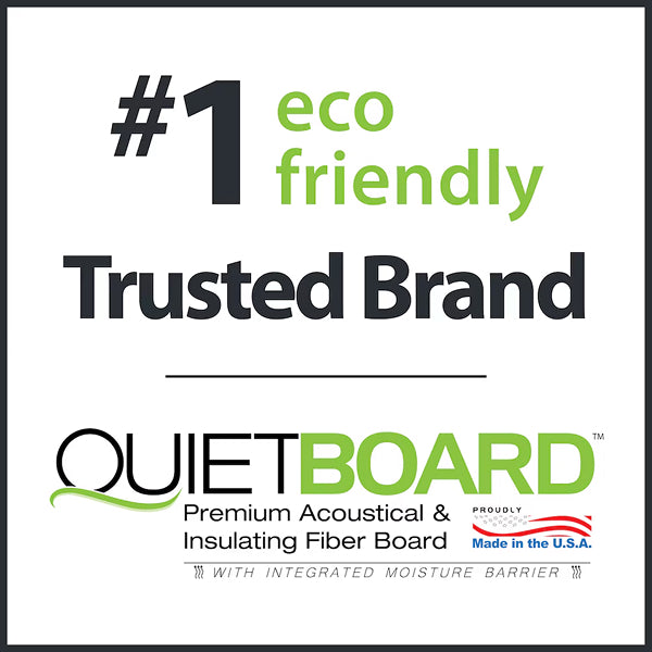 QUIETBOARD 90 sq. ft. 2 ft x 3 ft x 6 mm Sound Control Recycled Fiber Underlayment Sheets