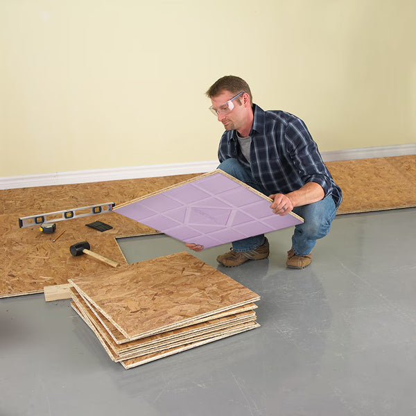 Panneau de sous-plancher isolé Dricore R+ 23,25 po x 23,25 po