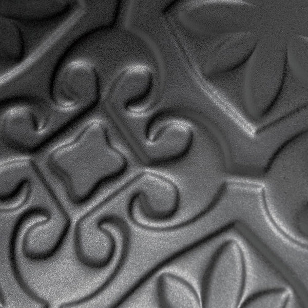 Merola Tile Triplex Valverde Black 7-3/4 in. x 7-3/4 in. Ceramic Wall Tile (11.11 sq. ft./Case)