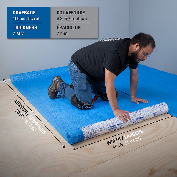 Roberts AirGuard Premium Underlayment with Microban for Laminate & Engineered Wood - 100 sq. ft.