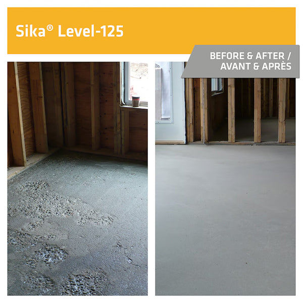 Sika Level-125CA Self-Leveling Cement Underlayment – 22.7 kg for Interior Floors