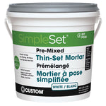 Load image into Gallery viewer, Custom Building Products SimpleSet 1 Gal. (14.25 lbs.) White Pre-Mixed Thin-Set Mortar
