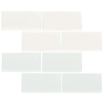 Charger l'image dans la visionneuse de galerie, Segment 3 in. x 6 in. Glossy Ceramic Subway Wall Tile