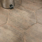 Charger l'image dans la visionneuse de galerie, Merola Tile Retro Hex Terra Porcelain Tile 14.13 inch x 16.25 inch – 11.05 sq. ft. per Case Matte Wood Look Finish