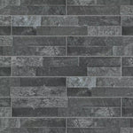 Load image into Gallery viewer, Merola Tile Ordino Black Porcelain Wall Tile 3.25 inch x 17.5 inch – 9.6 sq. ft. per Case Textured Stone Look Finish
