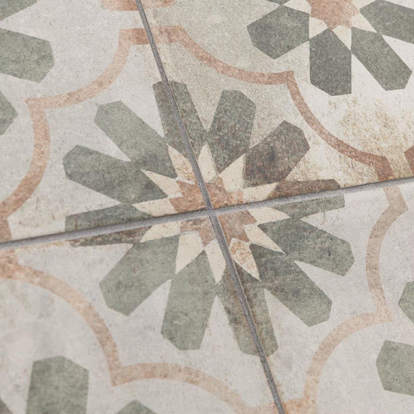 Merola Tile D’Anticatto Decor Florence Porcelain Floor and Wall Tile 8.75 inch x 8.75 inch x 0.38 inch – 11.25 sq. ft./Case, Matte Textured Rustic Finish