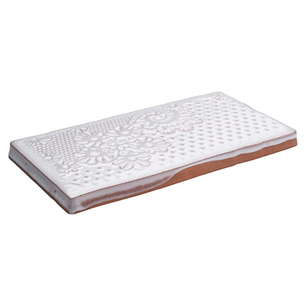 Merola Tile Antic Feelings Milk 3 inch x 6 inch Ceramic Wall Tile – 4 sq.ft./case Glossy Patterned Finish