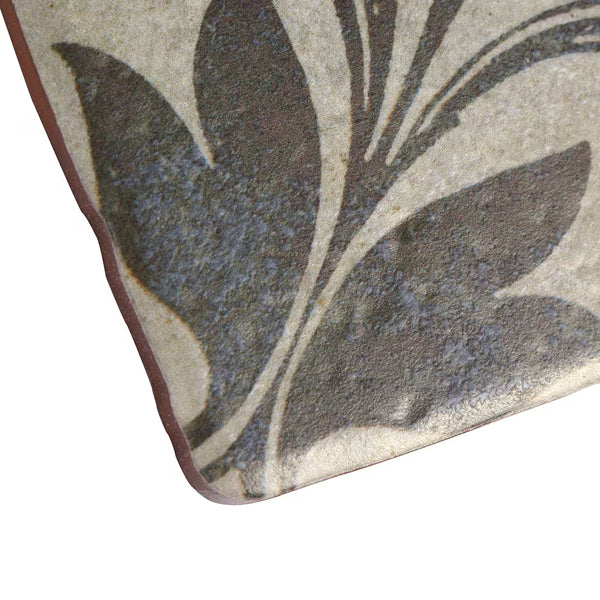 Merola Tile Costa Cendra Decor Dahlia 7-3/4 inch x 7-3/4 inch Ceramic Floor and Wall Tile – 11.11 sq. ft. per Case, Glazed Textured Finish