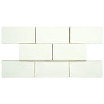 Load image into Gallery viewer, Merola Tile Chester Bianco 3 inch x 6 inch Ceramic Wall Tile – 5.72 sq. ft. per Case, Glossy Smooth Finish