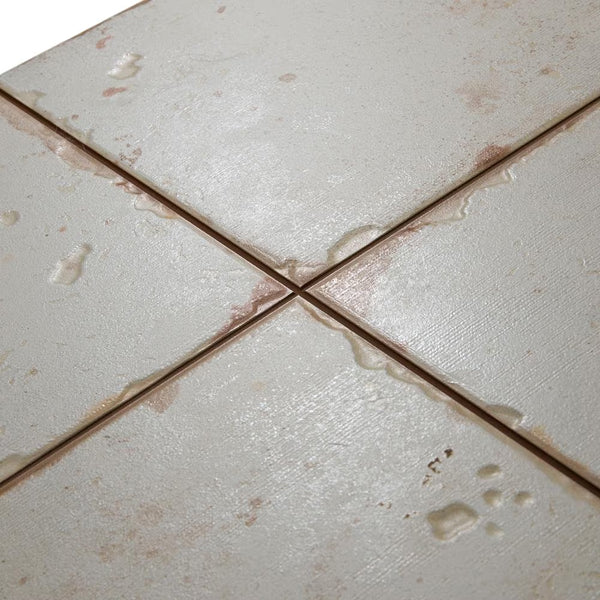 Merola Tile Artisan Blanco 13 inch x 13 inch Ceramic Floor and Wall Tile – 12.2 sq ft per Case, Vintage Spanish Style Stone Look Matte Finish