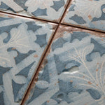 Load image into Gallery viewer, Merola Tile Artisan Azul Decor 13 inch x 13 inch Ceramic Floor and Wall Tile 12.2 sq. ft./case – Patterned Low Sheen Finish