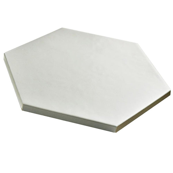Merola Hexatile Matte Blanco Porcelain Tile 0.37 inch Thick 7 inch x 8 inch 7.67 sq. ft./case Matte Hexagon
