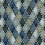 Load image into Gallery viewer, Merola Tile Milano Decor Daman Azul 7-7/8 inch x 7-7/8 inch Ceramic Wall Tile – 11.29 sq. ft. per Case, Mixed Textured Finish
