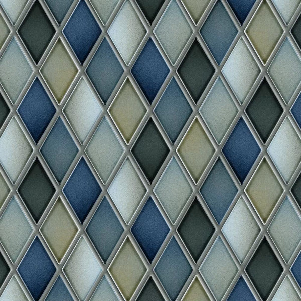 Merola Tile Milano Decor Daman Azul 7-7/8 inch x 7-7/8 inch Ceramic Wall Tile – 11.29 sq. ft. per Case, Mixed Textured Finish