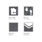 Charger l'image dans la visionneuse de galerie, Anatolia Artisano Bianco Frame 7 inch Matte Pressed Porcelain Tile 2.80 sq ft per Case Hexagon