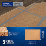Load image into Gallery viewer, QEP 2 ft. x 3 ft. x 1/4-inch Cork Underlayment Sheet (30 sq. ft. / 5-Pack)
