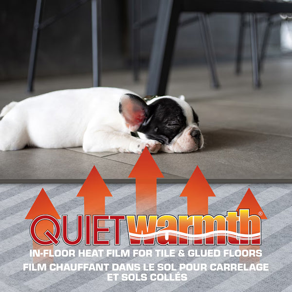 QuietWarmth 3 ft. x 5 ft. 120V Floor Heating Mat for Tile and Glue-Down Floors (15 sq. ft.)