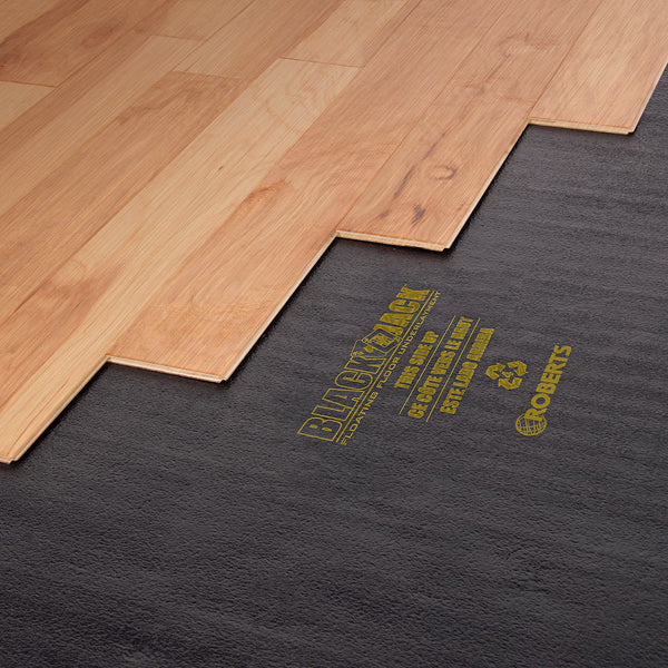 Roberts Black Jack 100 Sq. Ft. 2.5 mm Premium 2-in-1 Underlayment for Laminate & Wood Floors