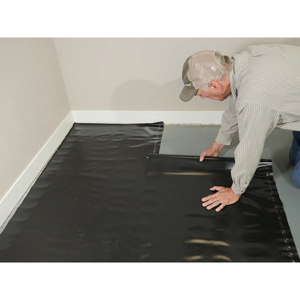 MoistureBlock 2-1/2 ft. x 40 ft. 6 mil Polyethylene Film – Vapor Barrier Underlayment (100 sq. ft.)