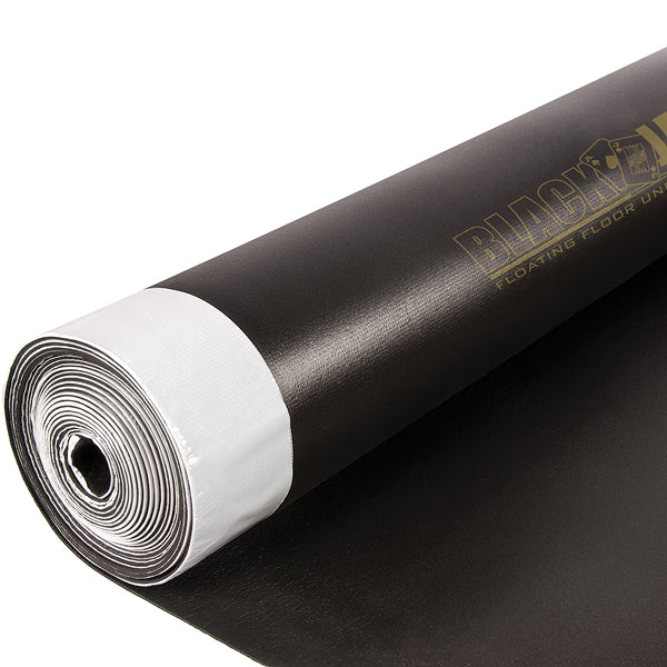 Roberts Black Jack 100 Sq. Ft. 2.5 mm Premium 2-in-1 Underlayment for Laminate & Wood Floors