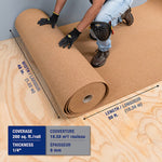 Load image into Gallery viewer, QEP Thick Natural Cork Sound-Dampening Underlayment Roll – 200 sq. ft.
