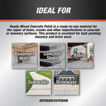 Charger l&#39;image dans la visionneuse de galerie, DAP Ready-Mixed Concrete Patch Grey 946 mL – Interior/Exterior Crack Filler
