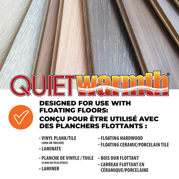 WarmlyYours TempZone Easy Mat – 2 ft. x 4 ft. 120V Radiant Floor Heating for Tile, Stone & LVT (8 sq. ft.) (Copy)