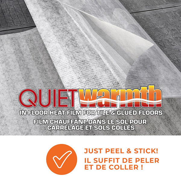 QuietWarmth 3 ft. x 5 ft. 120V Floor Heating Mat for Tile and Glue-Down Floors (15 sq. ft.)