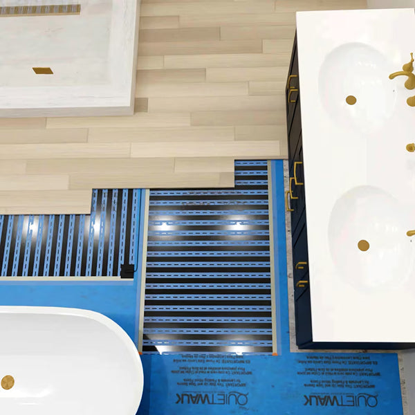 QuietWarmth 120V Floor Heating Mat – 3 ft. x 10 ft. for Laminate, Vinyl & Floating Floors (30 sq. ft.)