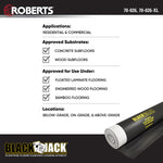 Load image into Gallery viewer, Roberts Black Jack 100 Sq. Ft. 2.5 mm Premium 2-in-1 Underlayment for Laminate &amp; Wood Floors
