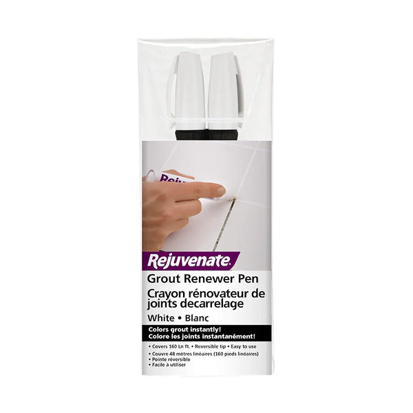 Rejuvenate White Grout Restorer Marker Pens – 2 Pack